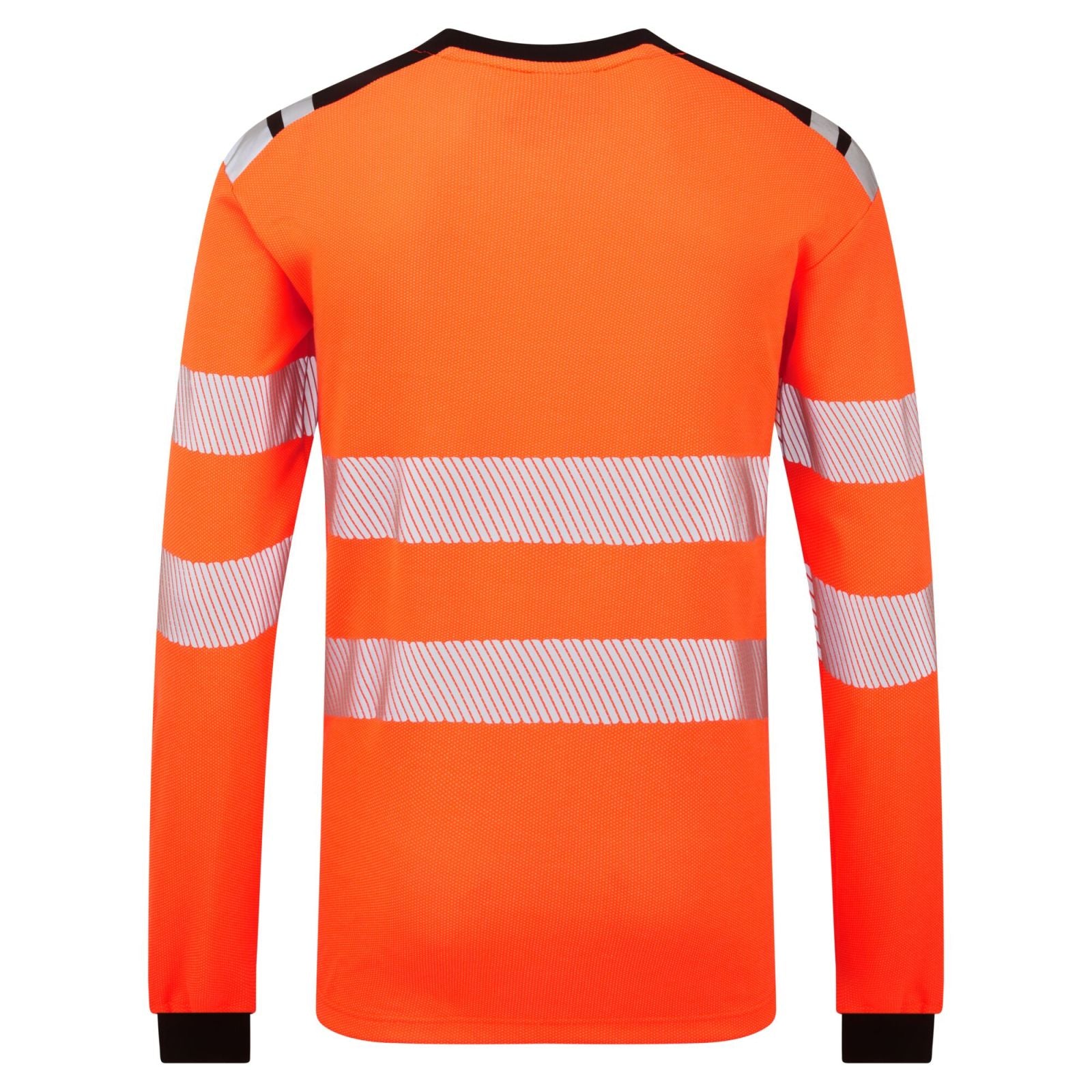 Portwest PW3 Vlamvertragend Multi-norm T-Shirt FR736 Modaflame gebreid FR lange mouwen oranje-zwart(OB)