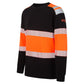 Portwest PW3 Vlamvertragend Multi-norm Sweatshirt FR737 Modaflame Hi-Vis klasse 1 FR oranje-zwart(OB)