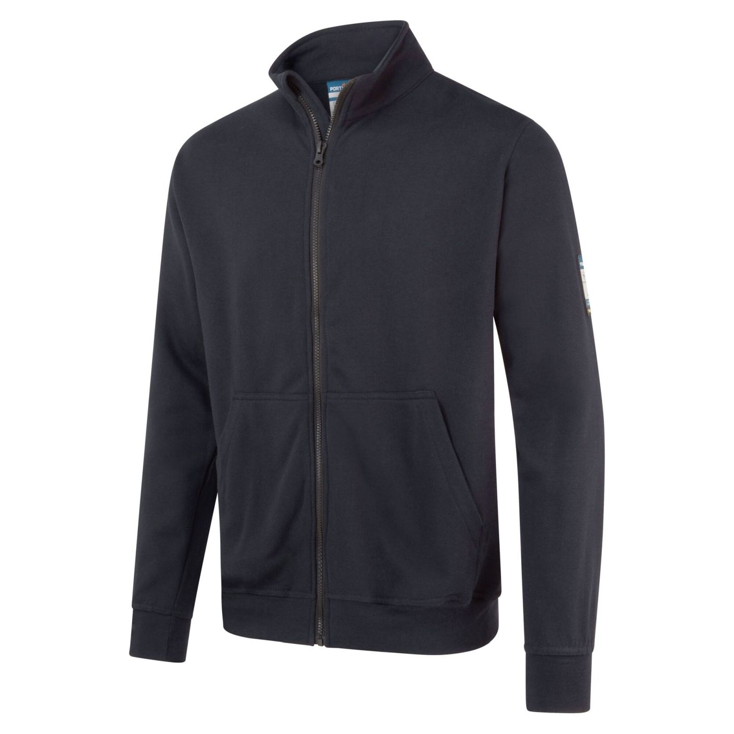 Portwest Modaflame Sweatshirt FR738 Gebreid FR volledige rits donker marineblauw(NV)