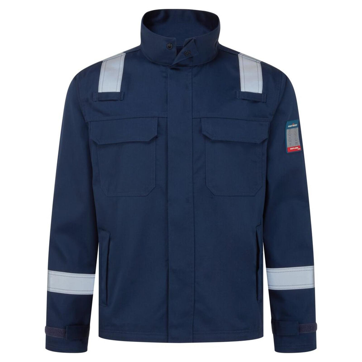 Portwest Bizflame Work + Jack FR741 FR donker marineblauw(NV)