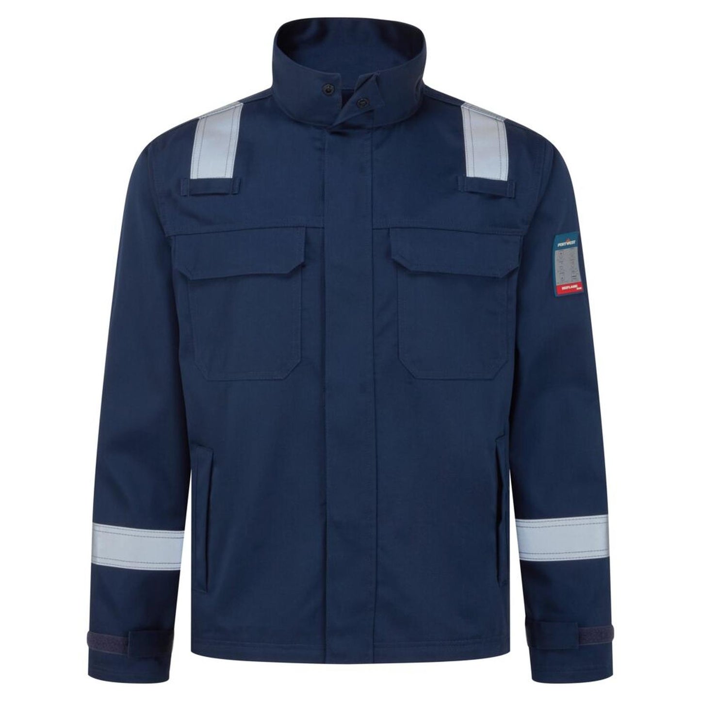Portwest Bizflame Work + Jack FR741 FR donker marineblauw(NV)
