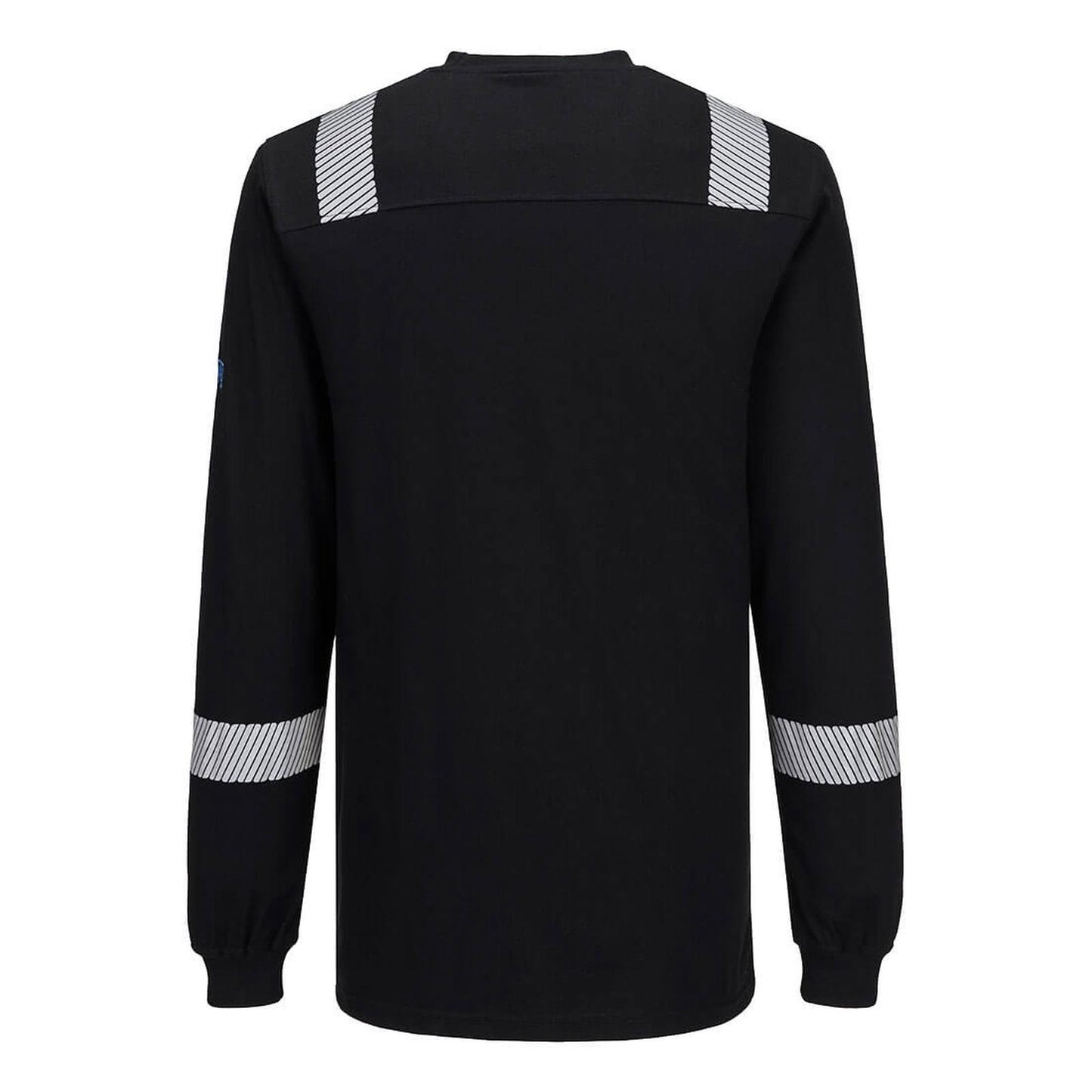 Portwest WX3 Vlamvertragend Multi-norm T-shirt FR751 Modaflame gebreid Hi-Vis FR lange mouwen zwart(BK)