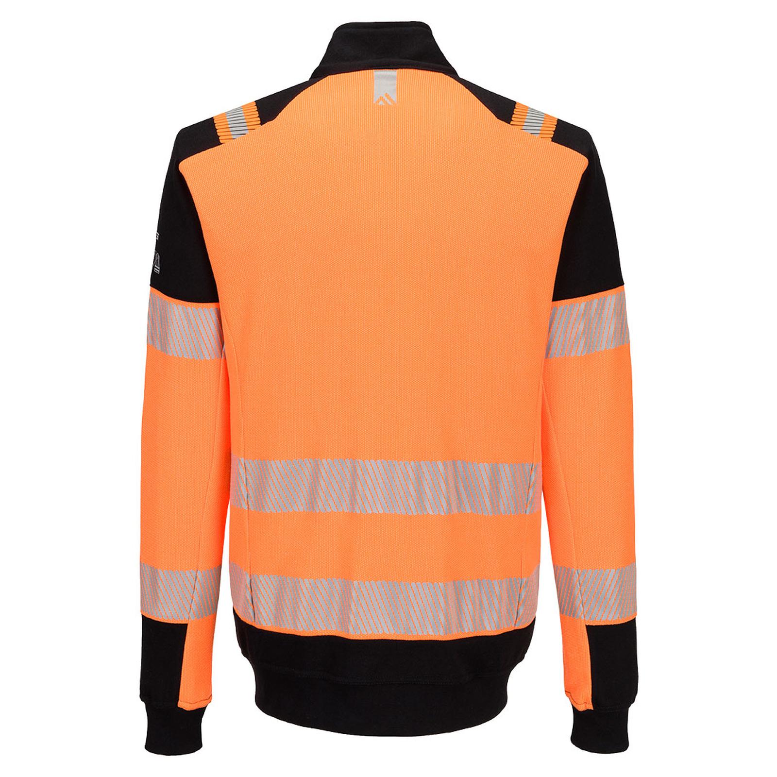 Portwest PW3 Sweatshirt FR756 PW3 Modaflame Knit HVO FR Full Zip oranje-zwart(OB)