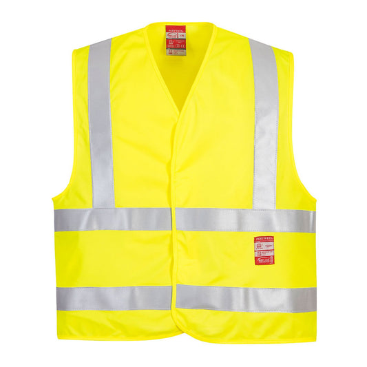 Portwest Bizflame Work Vesten FR75 Vlamvertragend HiVis geel(YE)
