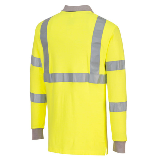 Portwest Modaflame Poloshirts FR77 Vlamvertragend HiVis geel(YE)