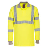 Portwest Modaflame Poloshirts FR77 Vlamvertragend HiVis geel(YE)