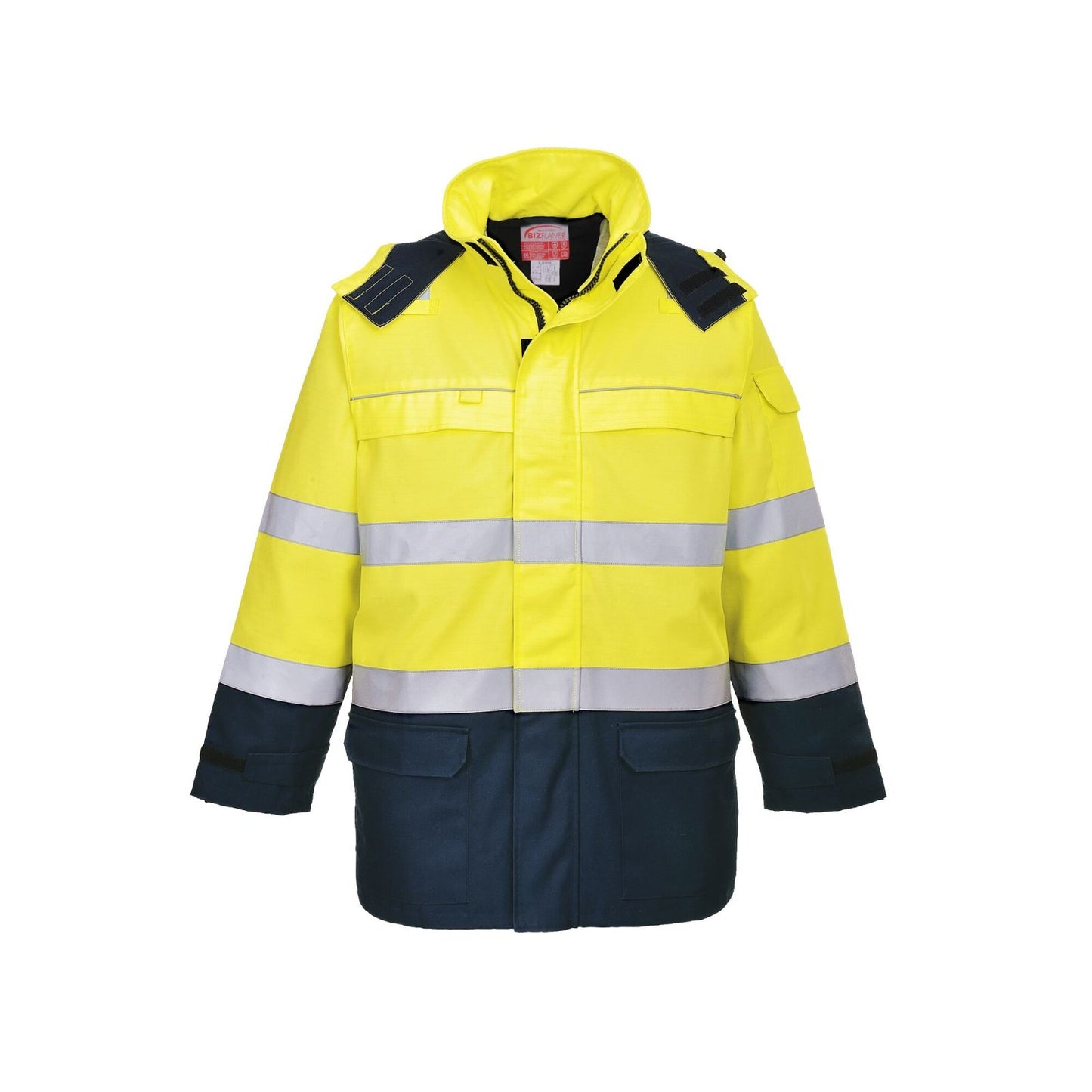 Portwest Bizflame Jassen FR79 Multinorm HiVis geel-marineblauw(YN)