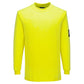 Portwest PW3 FR T-Shirt FR806 gebreid Modaflame long sleeve vlamwerend antistatisch geel(YE)