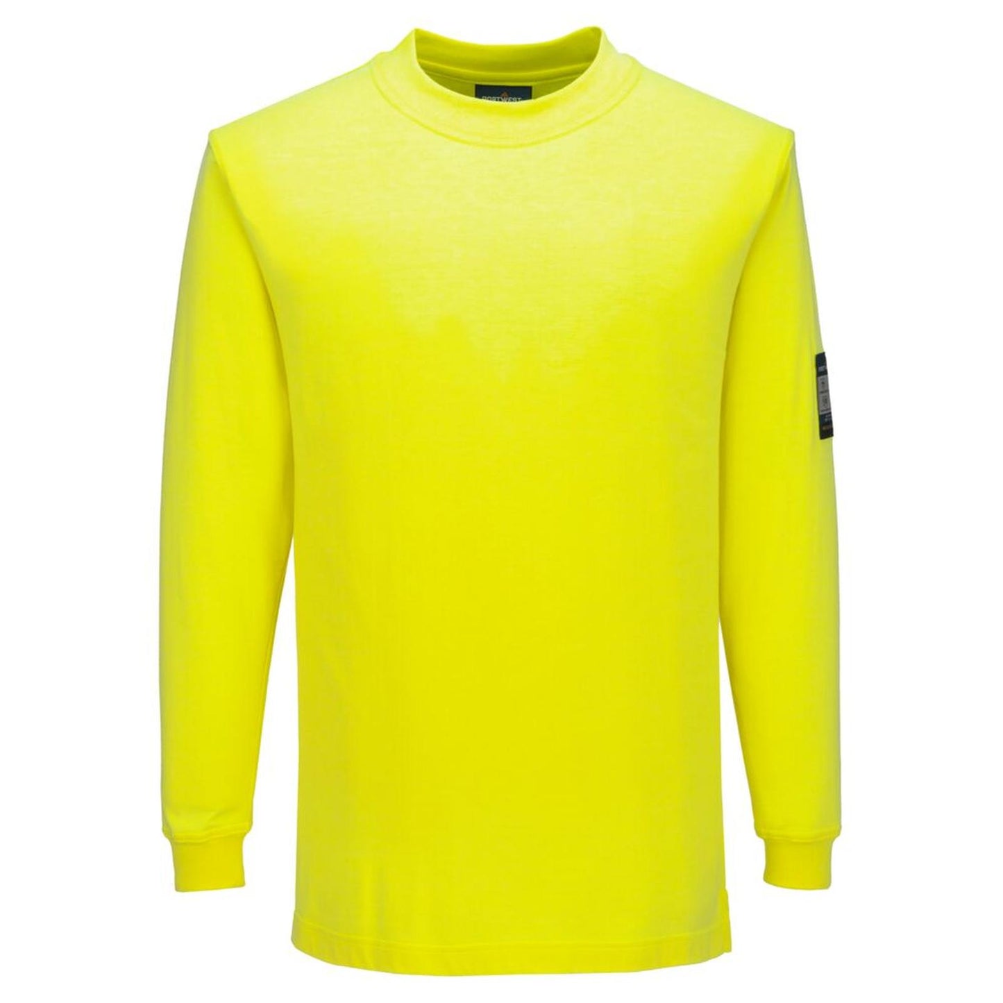 Portwest PW3 FR T-Shirt FR806 gebreid Modaflame long sleeve vlamwerend antistatisch geel(YE)