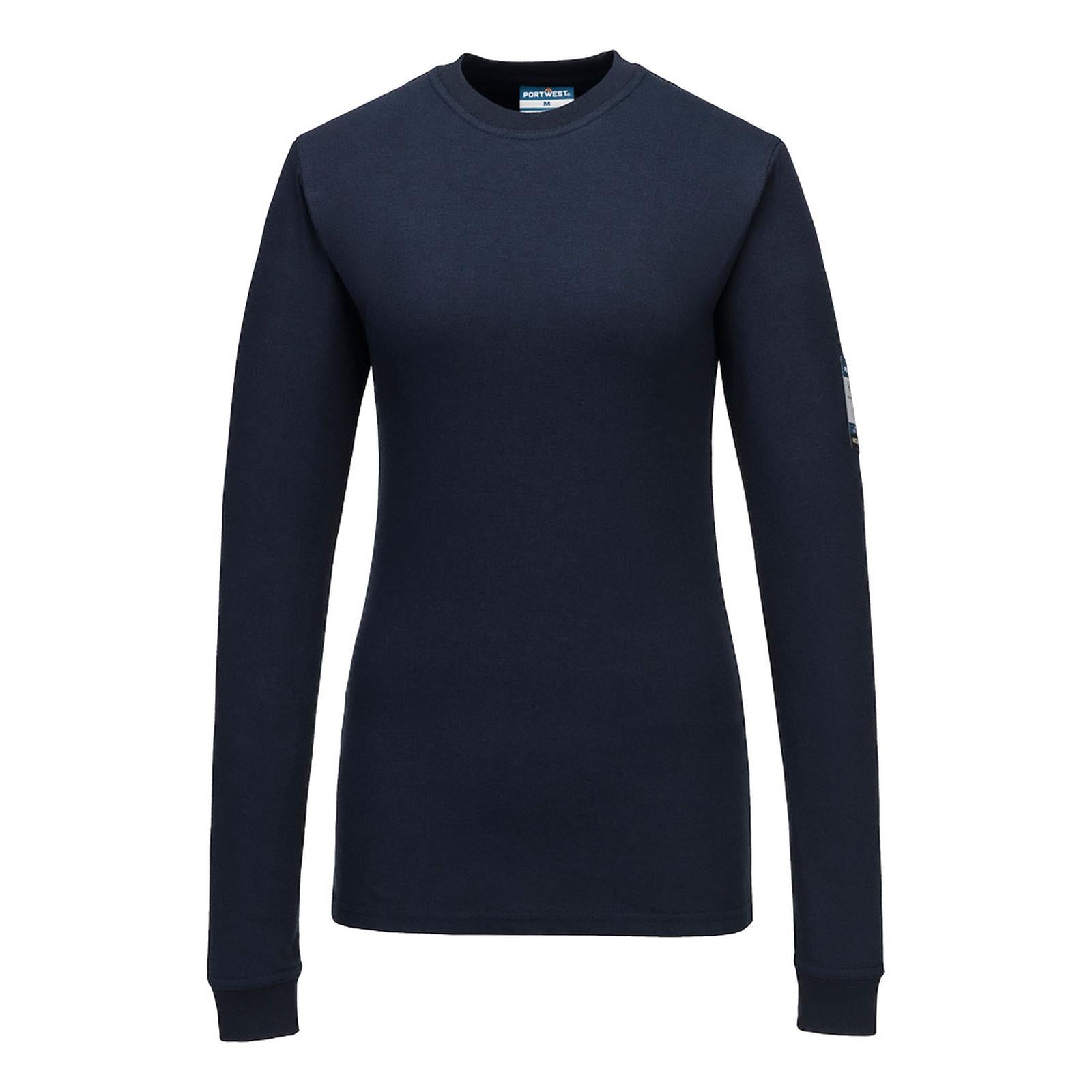 Portwest Modaflame T-shirt FR808 FR dames lange mouwen donker marineblauw(NV)