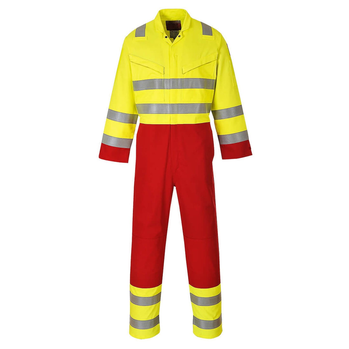 Portwest Bizflame Pro Overalls FR90 Vlamvertragend HiVis geel-rood(YE)