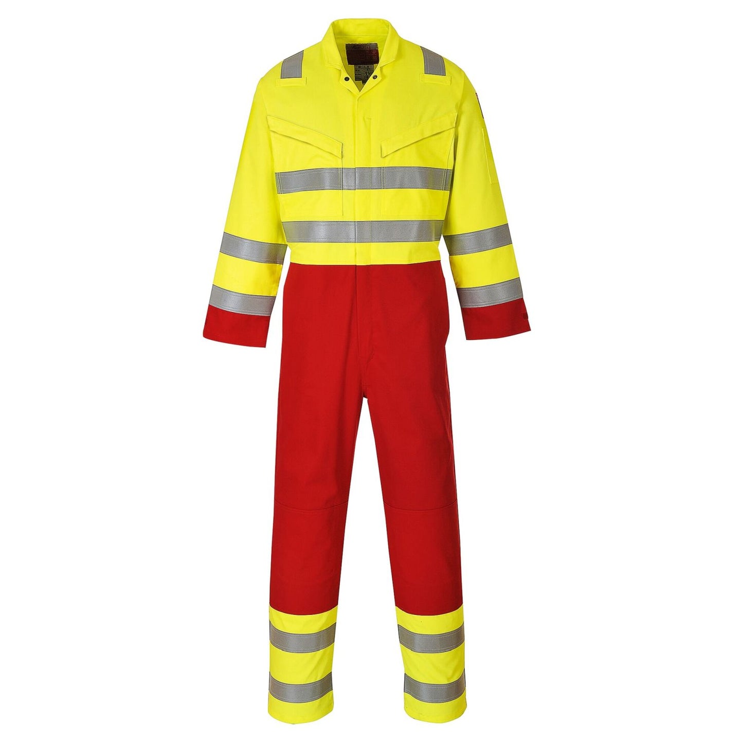 Portwest Bizflame Pro Overalls FR90 Vlamvertragend HiVis geel-rood(YE)