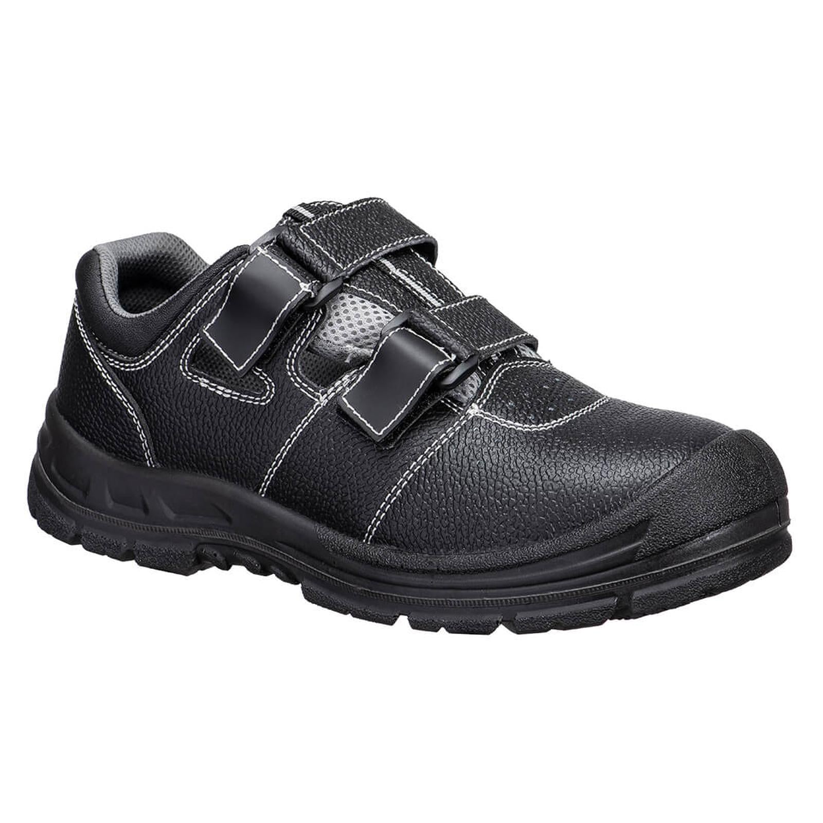 Portwest Steelite Voetbescherming Sandaal FS70 Composiet S1P SR FO zwart-grijs(BG)