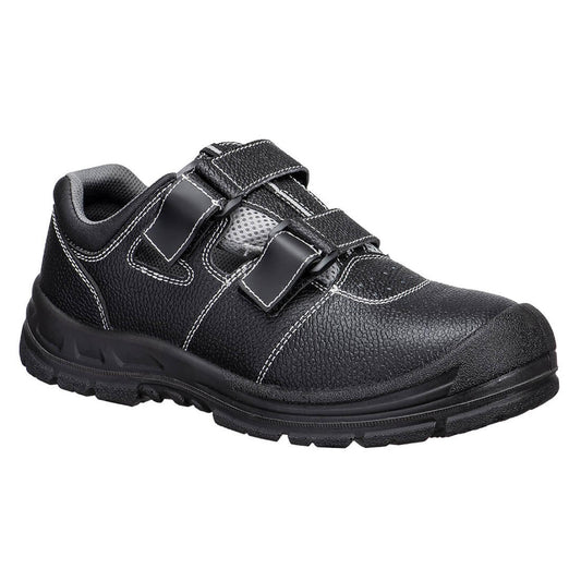 Portwest Steelite Voetbescherming Sandaal FS70 Composiet S1P SR FO zwart-grijs(BG)