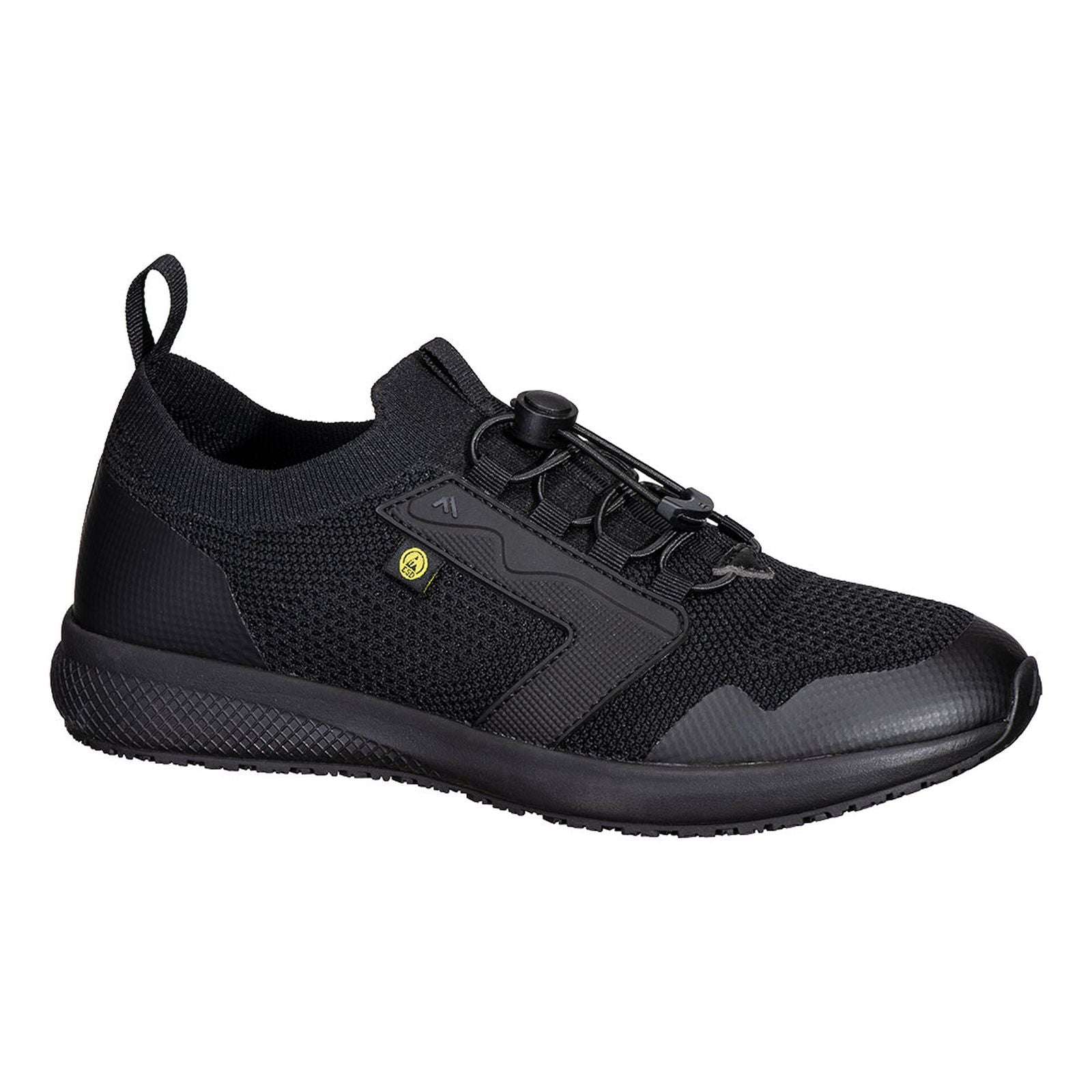 Portwest Werkschoenen Voetbescherming Schoen FT22 trainer O1 textiel ESD SR zwart(BK)