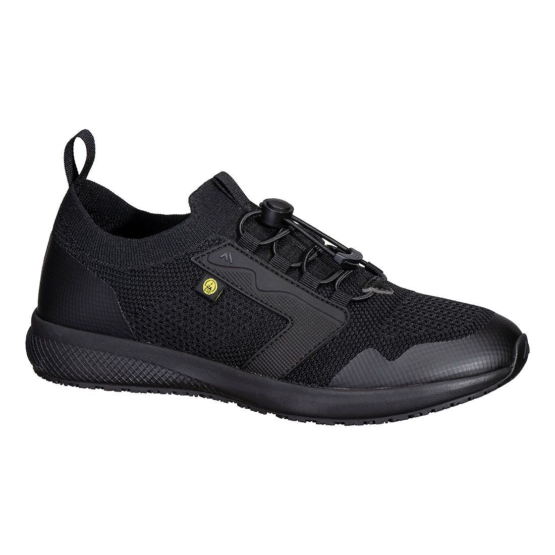 Portwest Werkschoenen Voetbescherming Schoen FT22 trainer O1 textiel ESD SR zwart(BK)