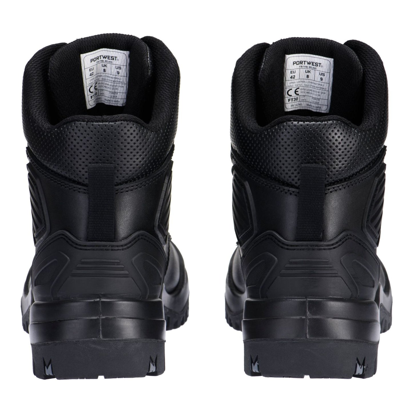 Portwest Steelite Voetbescherming Schoen FT30 staal leer S3 SC HRO HI CI LG SR zwart(BK)