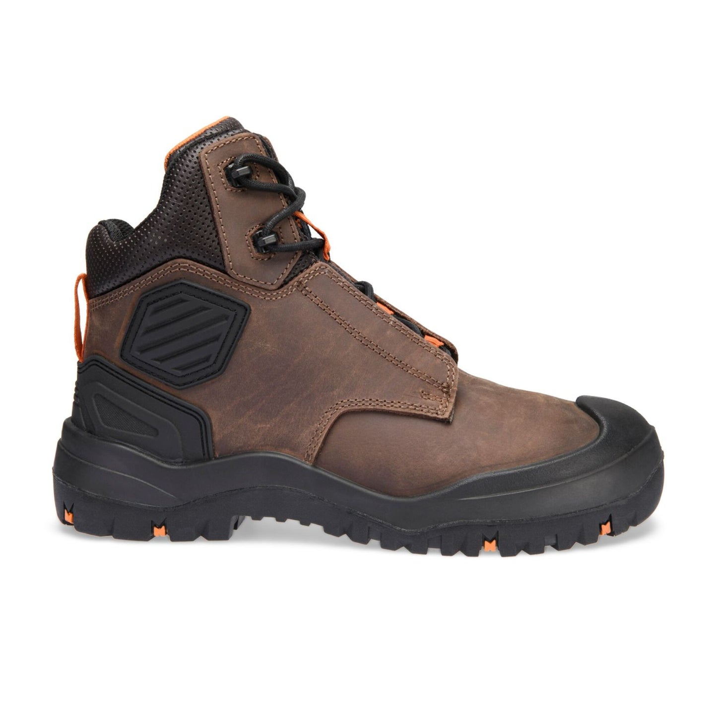 Portwest Steelite Voetbescherming Schoen FT30 staal leer S3 SC HRO HI CI LG SR bruin-oranje(BR)