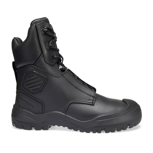 Portwest Steelite Grip Voetbescherming Schoen FT31 staal leer S3 SC HRO HI CI LG SR zwart(BK)