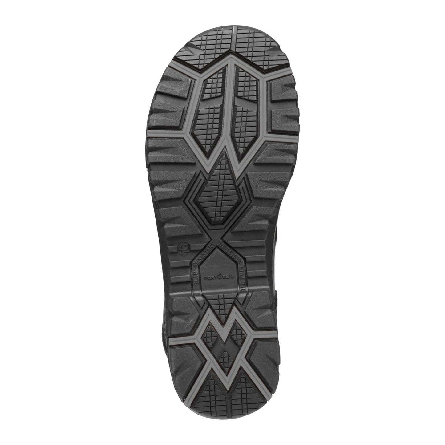 Portwest Steelite Grip Voetbescherming Schoen FT31 staal leer S3 SC HRO HI CI LG SR zwart(BK)