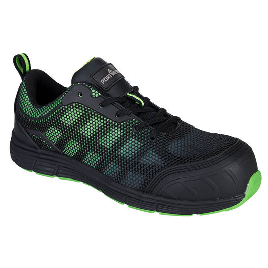 Portwest Schoenen FT35 Metaalvrij zwart-groen(BG)