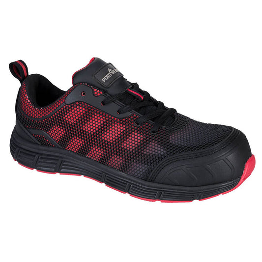 Portwest Schoenen FT35 Metaalvrij zwart-rood(BK)