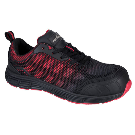 Portwest Schoenen FT35 Metaalvrij zwart-rood(BK)