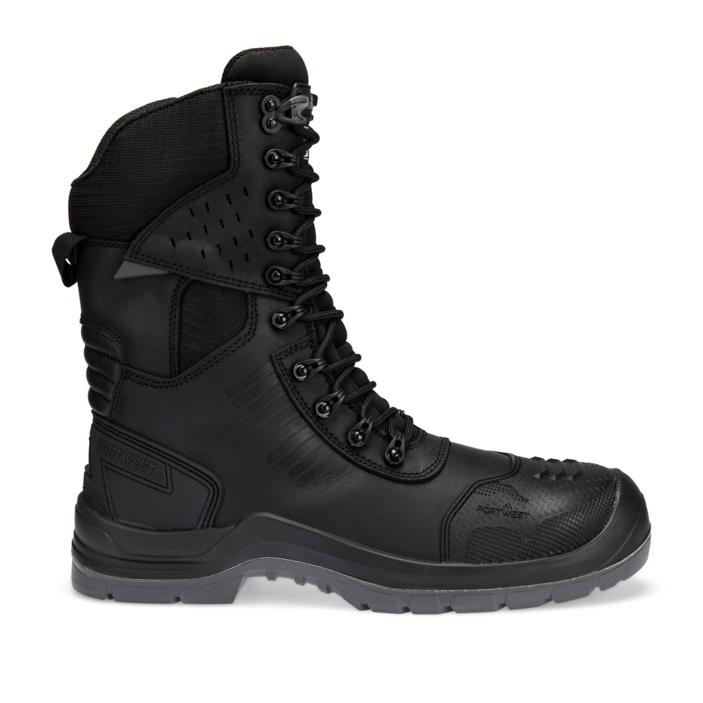 Portwest Composite Lite Voetbescherming Schoen FV03 samengesteld leder hoog S7L HRO M CI LG SC AN SR FO zwart(BK)
