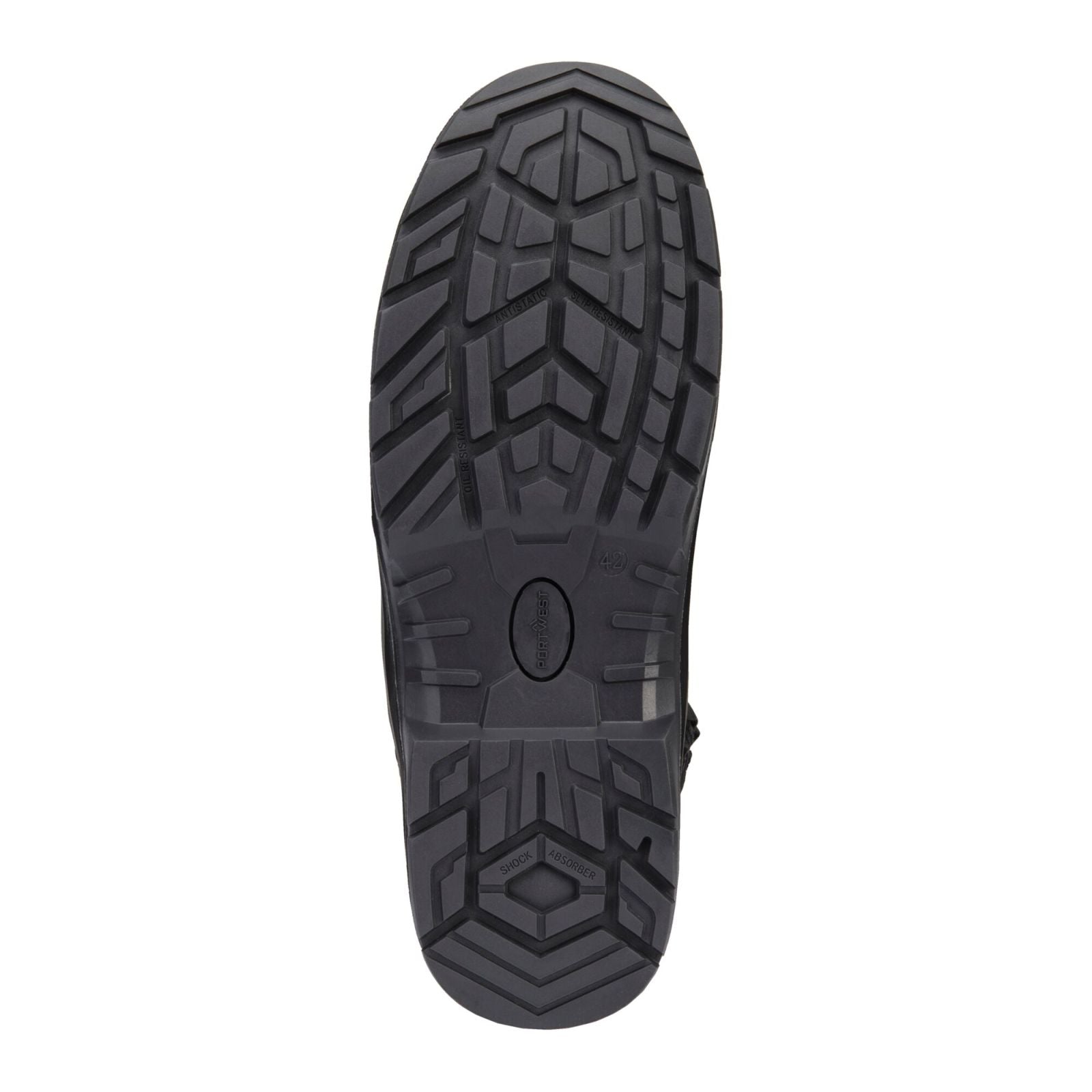 Portwest Composite Lite Voetbescherming Schoen FV03 samengesteld leder hoog S7L HRO M CI LG SC AN SR FO zwart(BK)