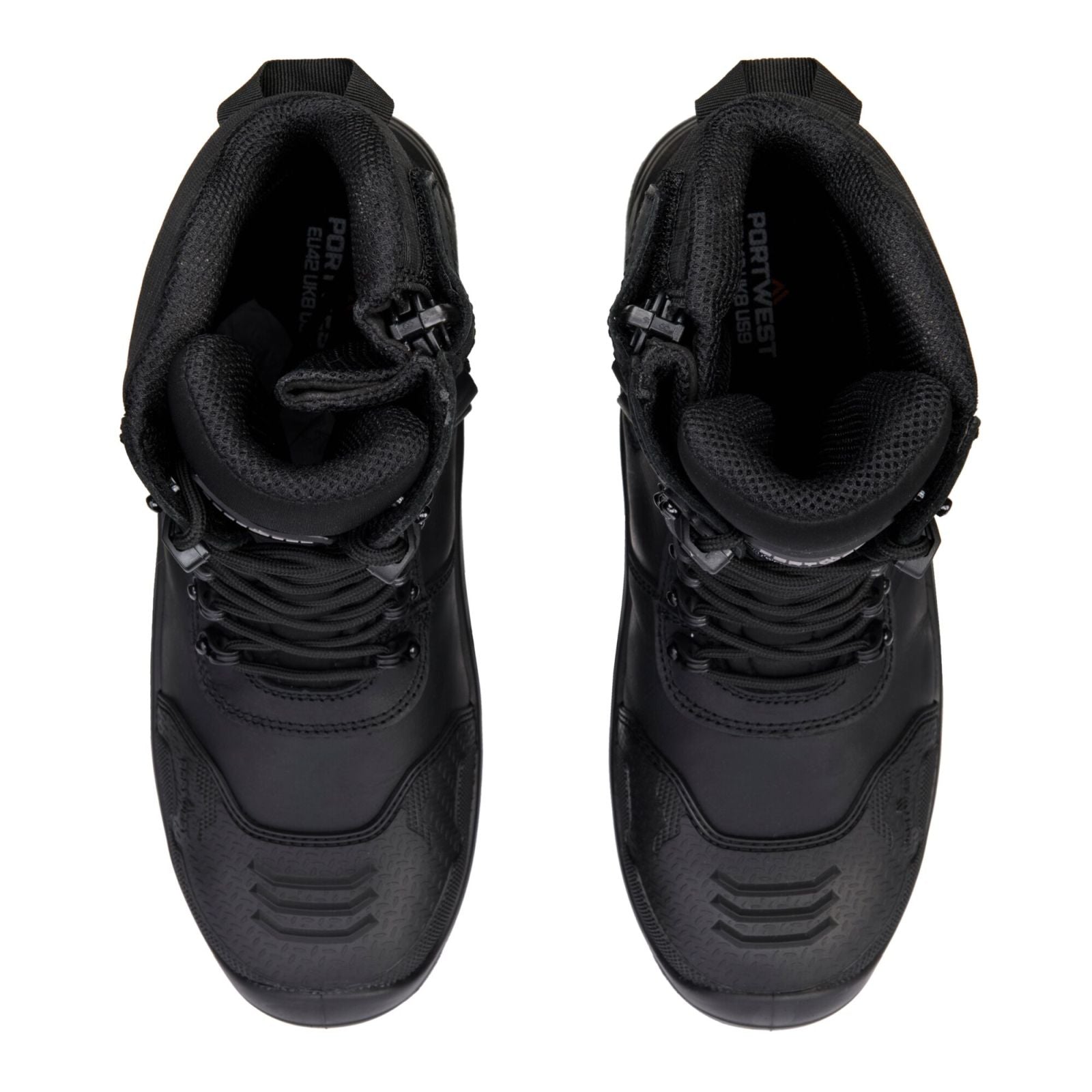 Portwest Composite Lite Voetbescherming Schoen FV03 samengesteld leder hoog S7L HRO M CI LG SC AN SR FO zwart(BK)