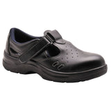 Portwest Steelite Work Voetbescherming Veiligheidssandaal FW01 S1 zwart(BK)