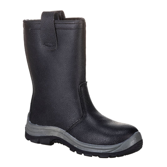 Portwest Steelite Work Voetbescherming Steelite Rigger Laars S1P CI FW12 zwart(BK)