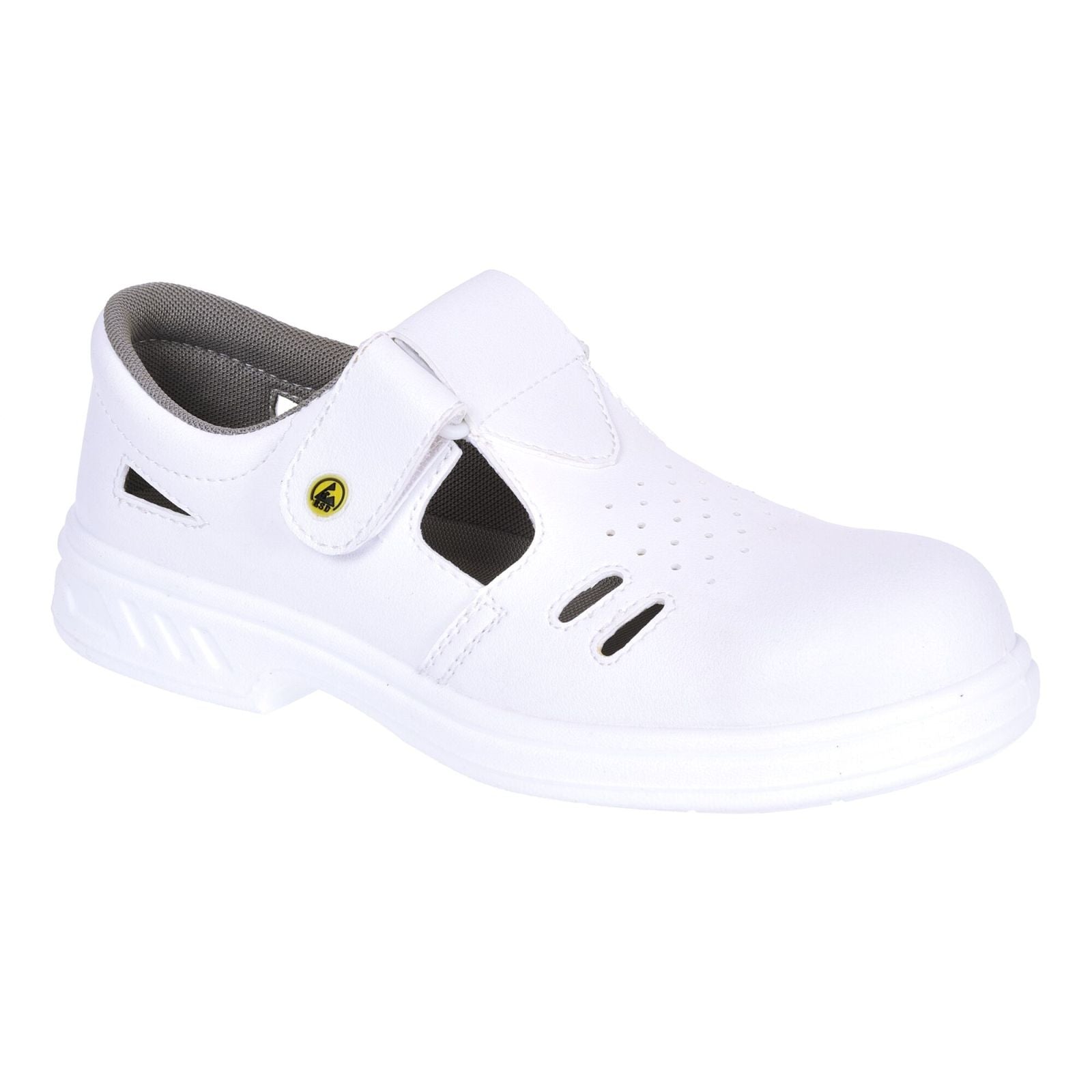 Portwest Steelite ESD Voetbescherming Veiligheidssandaal FW48 Ebro S1 Klasse 3 wit(WH)
