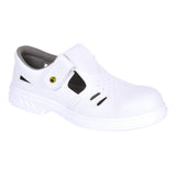 Portwest Steelite ESD Voetbescherming Veiligheidssandaal FW48 Ebro S1 Klasse 3 wit(WH)