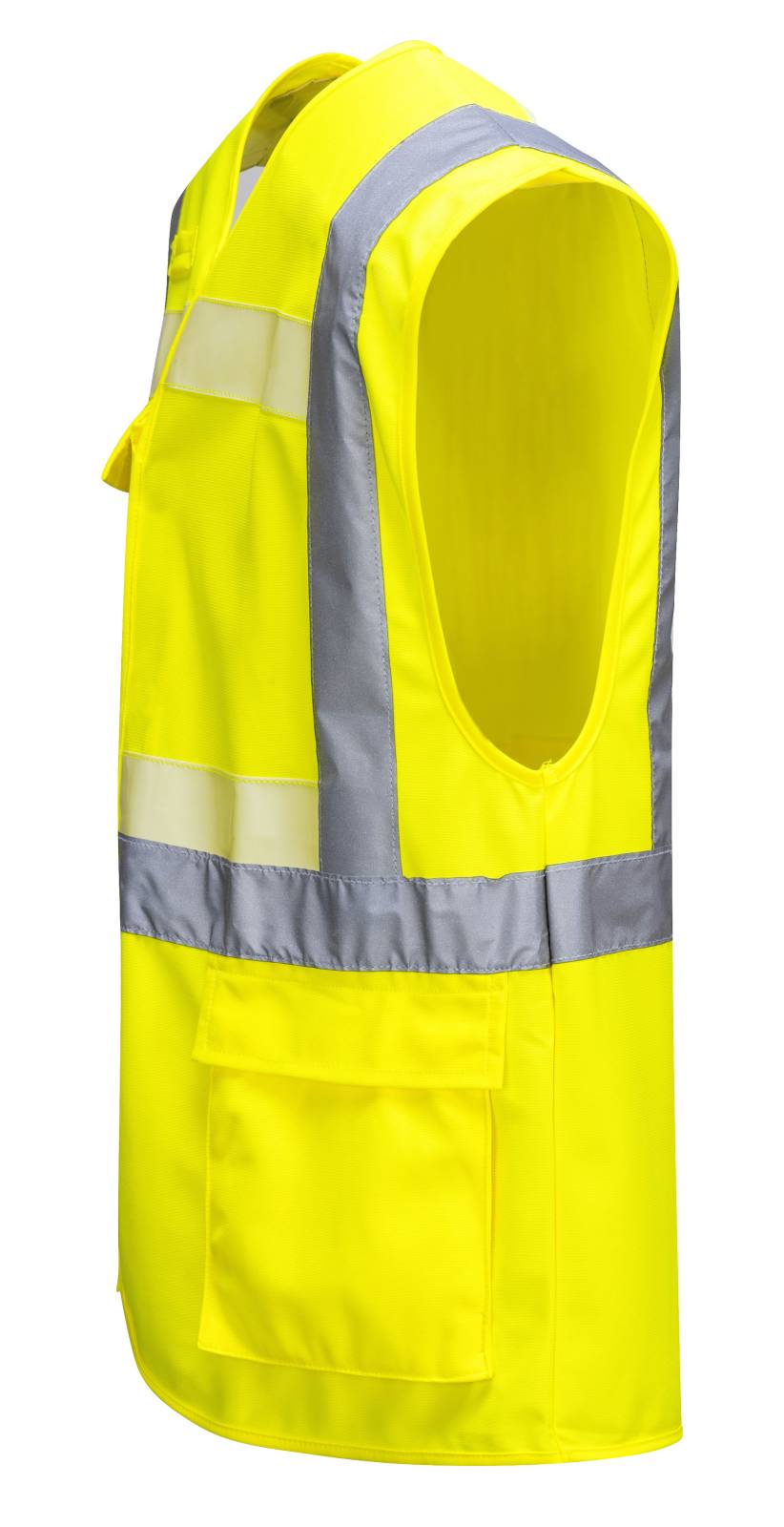 Portwest Glowtex Hoge zichtbaarheid Veiligheidsvest G456 Glowtex Ezee rits Executive HiVis geel(YE)