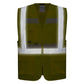 Portwest Glowtex Hoge zichtbaarheid Veiligheidsvest G456 Glowtex Ezee rits Executive HiVis geel(YE)