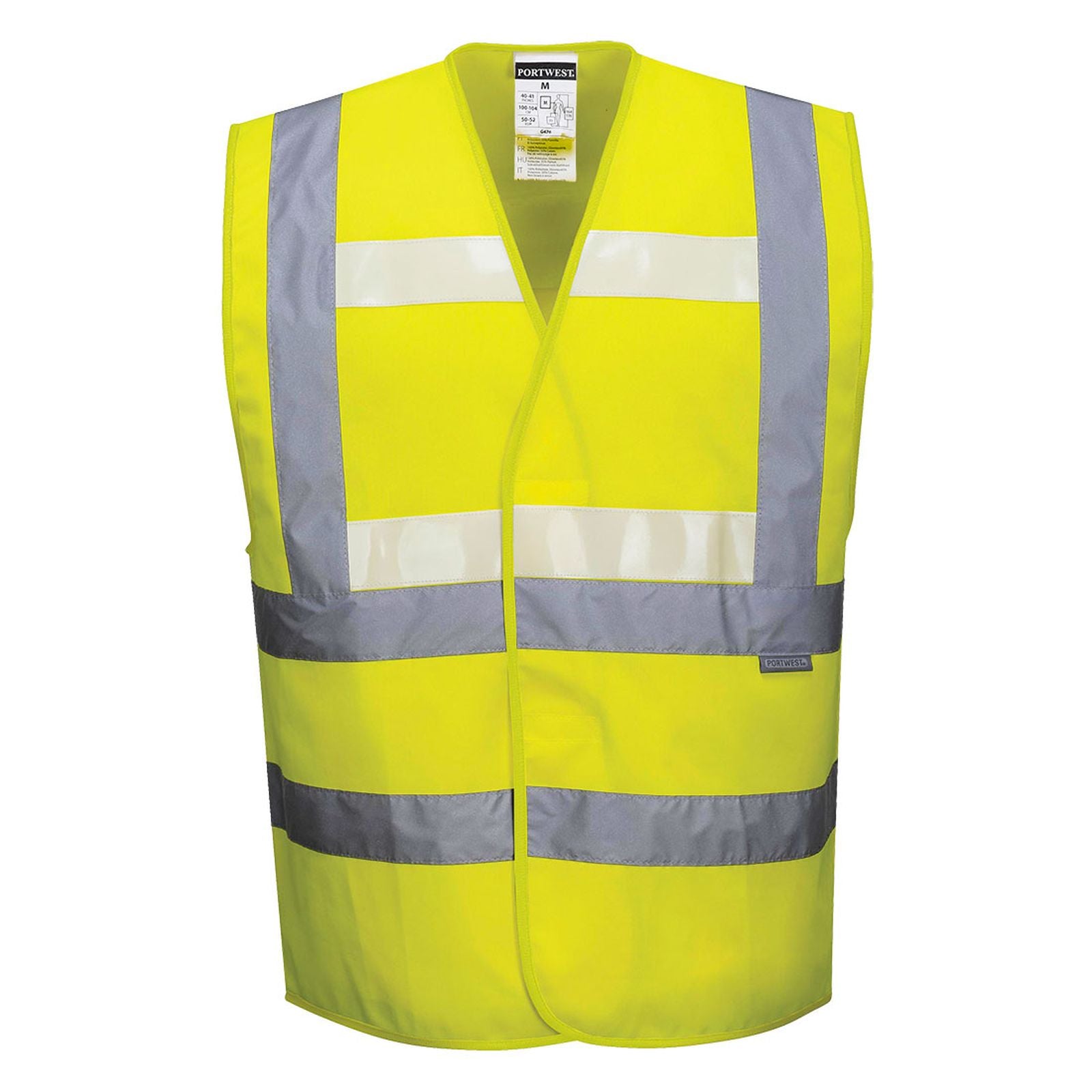 Portwest Glowtex Hoge zichtbaarheid Veiligheidsvest G470 Triple Technologie HiVis geel(YE)