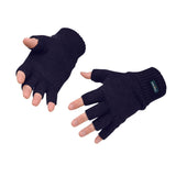 Portwest Accessoires Regenkleding Bescherming Tegen Alle Weersomstandigheden Handschoen GL14 Vingerloos gebreid Insulatex donker marineblauw(NV)