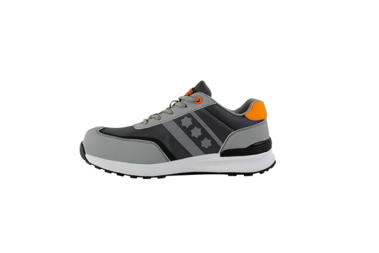 Rucanor Game Veiligheidsschoenen 141 laag S1PL SR FO grijs-oranje(141)