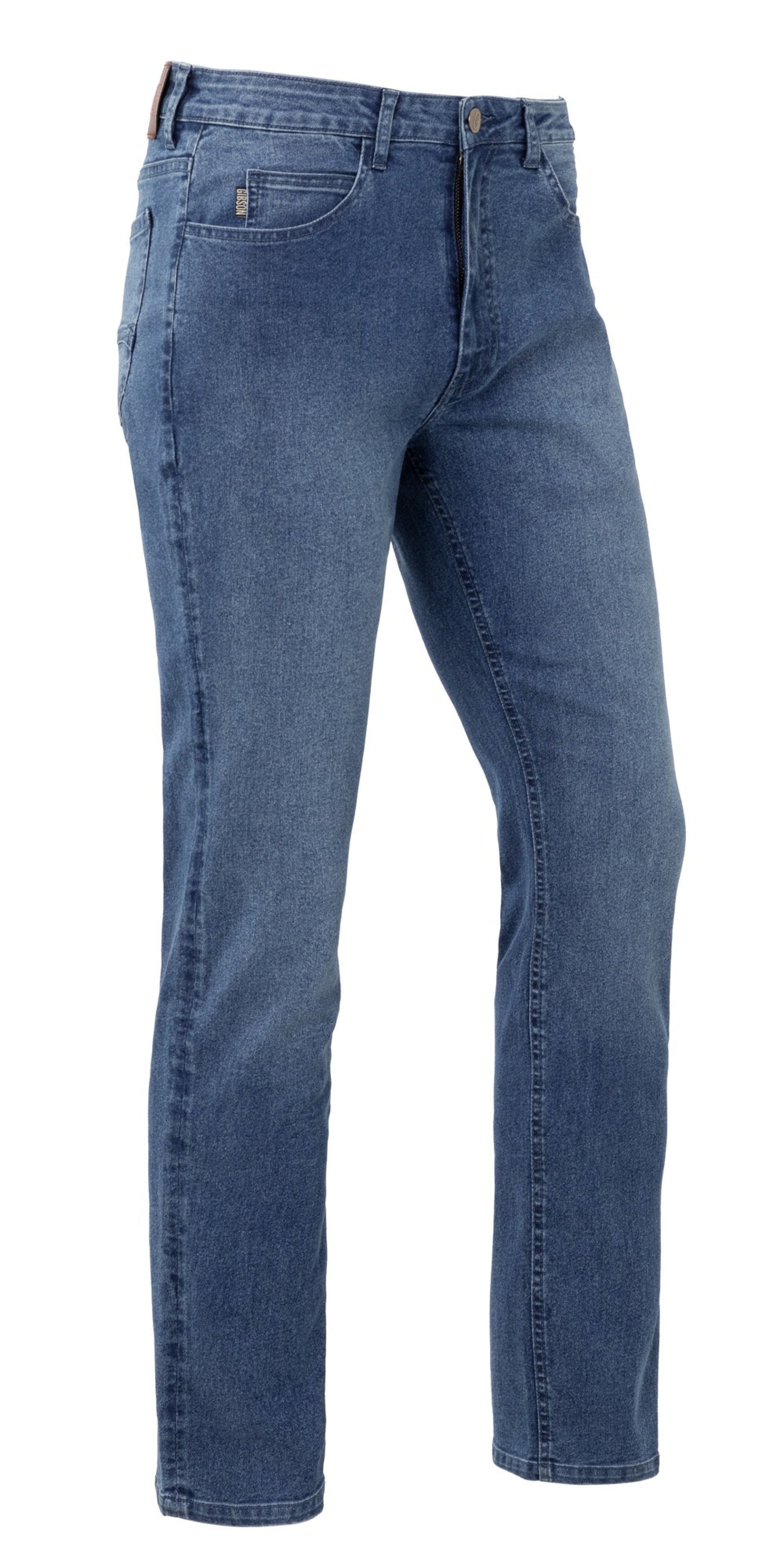 Brams Paris Never out of stock Jeans Broeken Gibson A22 stretchmid blue wash middenblauw(01L)