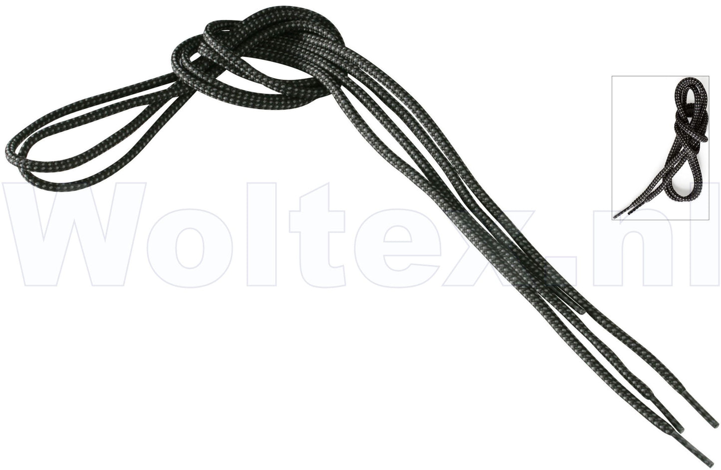 Grisport Veters 120 cm zwart-grijs