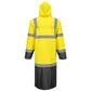 Portwest Hi-Vis Werkkleding Hoge zichtbaarheid Regenjas H446 HiVis contrast 122cm geel-zwart(YB)
