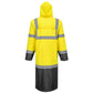 Portwest Hi-Vis Werkkleding Hoge zichtbaarheid Regenjas H446 HiVis contrast 122cm geel-zwart(YB)