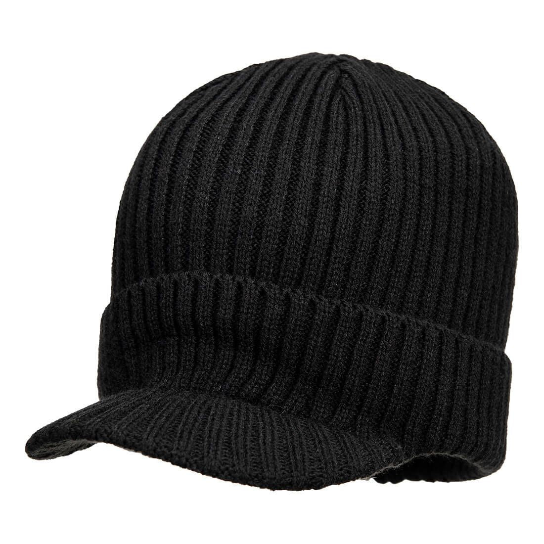 Portwest Accessoires voor Regenkleding Alle Weersomstandigheden Muts HA24 Beanie klep zwart(BK)