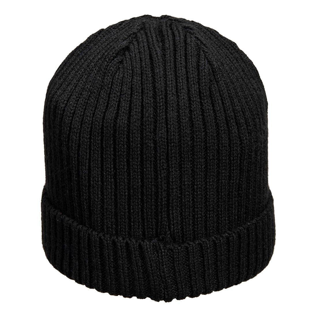 Portwest Accessoires voor Regenkleding Alle Weersomstandigheden Muts HA24 Beanie klep zwart(BK)