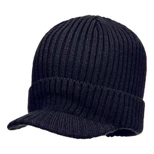 Portwest Accessoires voor Regenkleding Bescherming Tegen Alle Weersomstandigheden Muts HA24 Beanie klep donker marineblauw(NV)