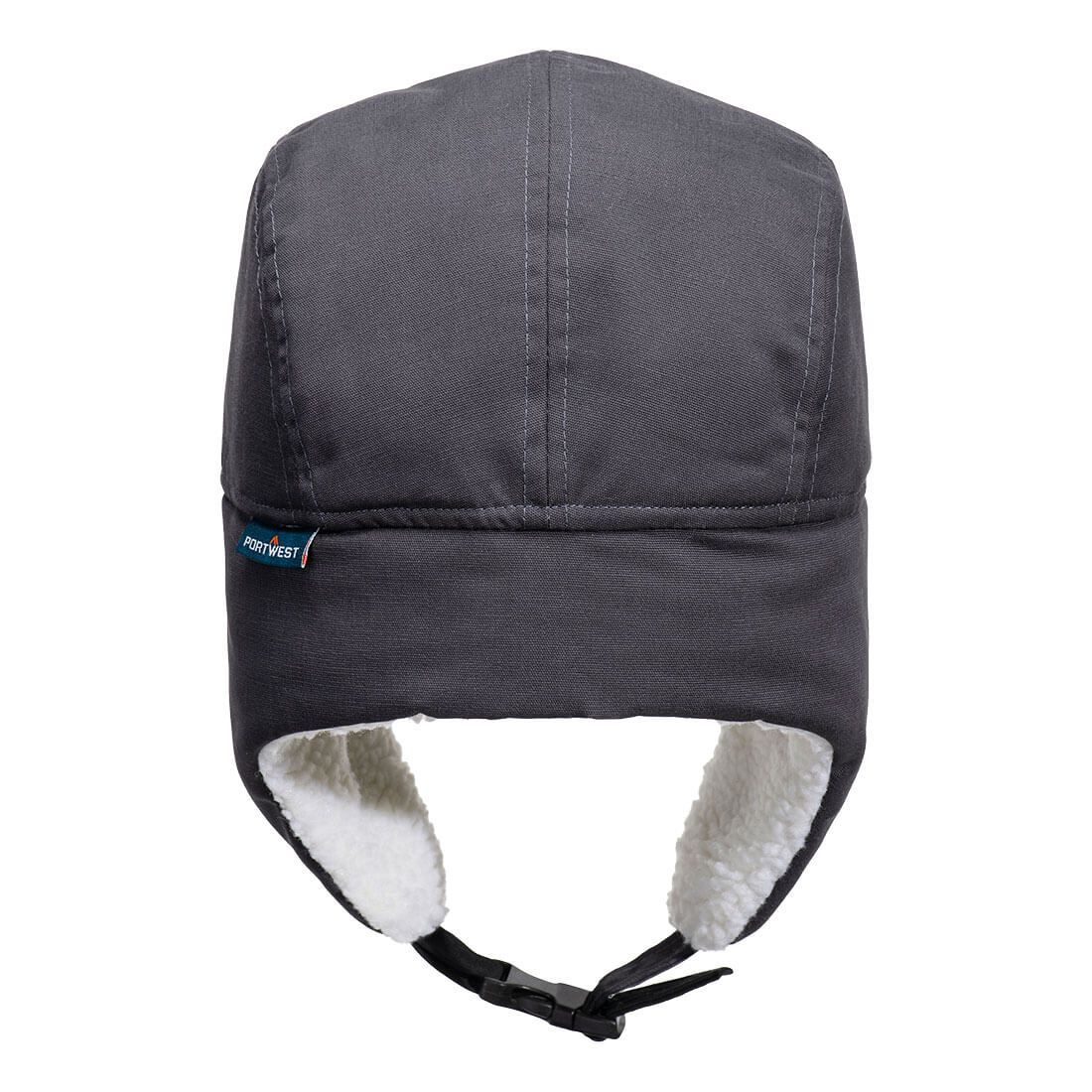 Portwest Accessoires Regenkleding Alle Weersomstandigheden Trappershoed HA33 Sherpa gevoerd metaalgrijs(MG)