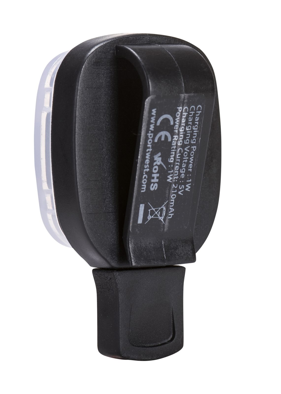 Portwest Lampen HV12 USB- oplaadbaar black(BK)