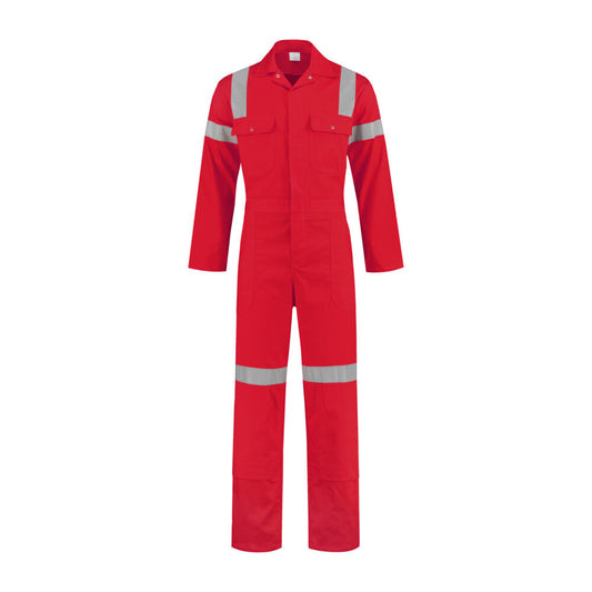 Noname Overalls HZO100 Met reflectieband rood(ROOD)
