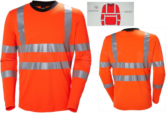 Helly Hansen T-shirts Addvis 79093 HiVis fluo-oranje(260)